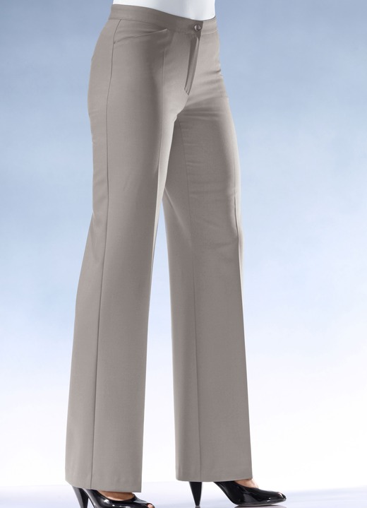 Hosen - Hose im schicken Business-Style, in Größe 018 bis 096, in Farbe H''GRAU MEL. Ansicht 1