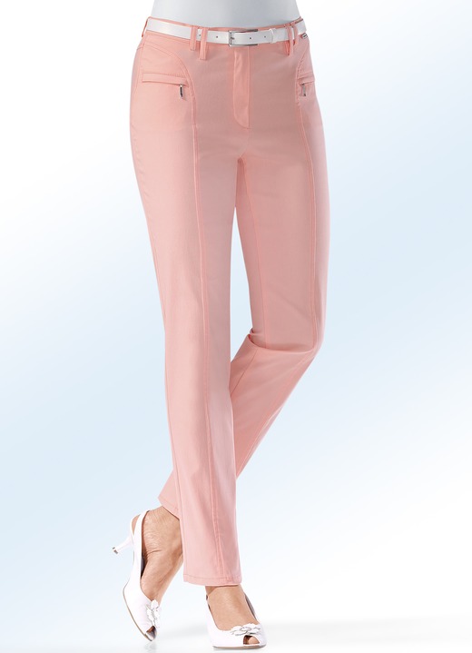Hosen - Hose mit schmaler Fußweite, in Größe 018 bis 092, in Farbe APRICOT Ansicht 1