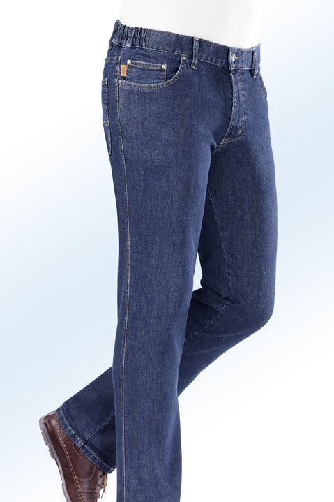 Jeans - «Francesco Botti»-Jeans mit Dehnbundeinsätzen in 3 Farben, in Größe 024 bis 110, in Farbe JEANSBLAU Ansicht 1