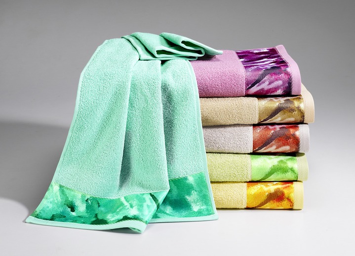 Handtücher - Frottier-Serie aus Baumwolle, in Größe 200 (1 Handtuch, 50/100 cm) bis 205 (5-teiliges Sparset), in Farbe ROT