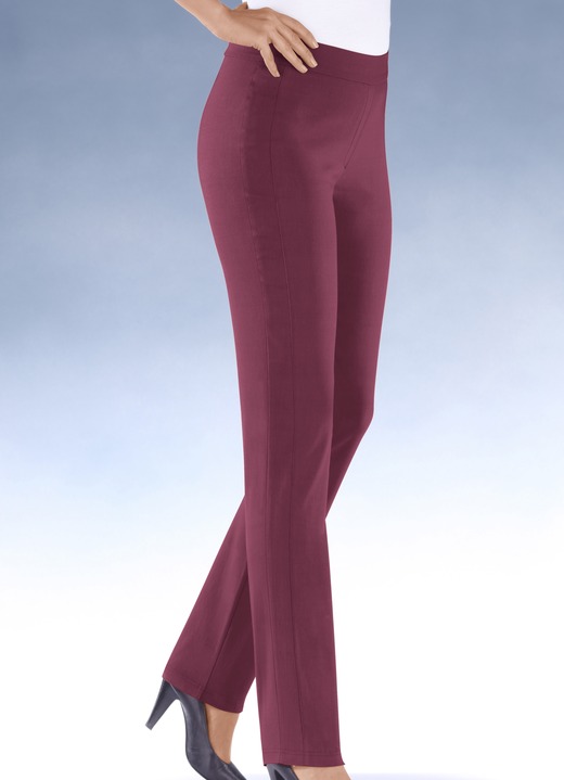 Hosen in Schlupfform - Hochelastische Hose in 13 Farben Hosen in Schlupfform - Hochelastische Hose in 13 Farben, in Größe 018 bis 245, in Farbe BORDEAUX