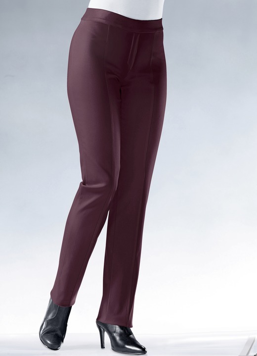 Hosen - Soft-Stretch-Hose, in Größe 018 bis 096, in Farbe BORDEAUX Ansicht 1