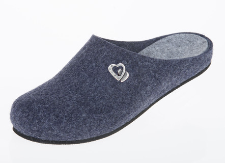 Pantoffel mit Metallschmuck