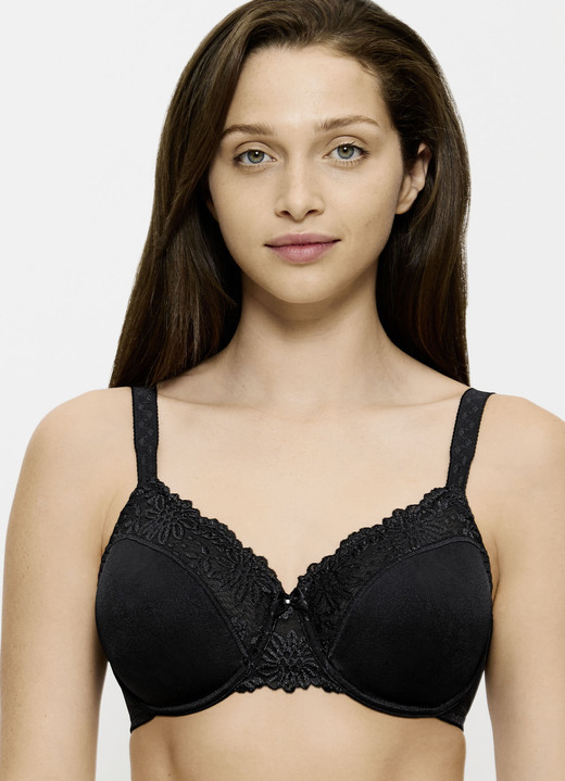 BH mit Formbügel - Triumph-Ladyform Soft-Minimizer-Bügel-BH, in Größe 075 bis 095, in Cup D, in Farbe SCHWARZ Ansicht 1