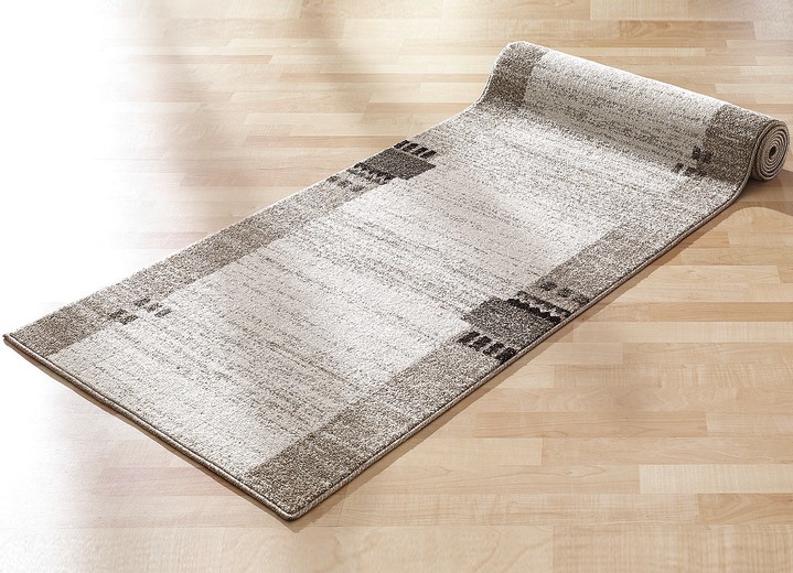 Läufer & Stufenmatten - Läufer mit Melange-Effekt in Wunschlänge, in Größe 102 (Läufer, 67 cm breit) bis 106 (Läufer, 100 cm breit), in Farbe BEIGE Ansicht 1