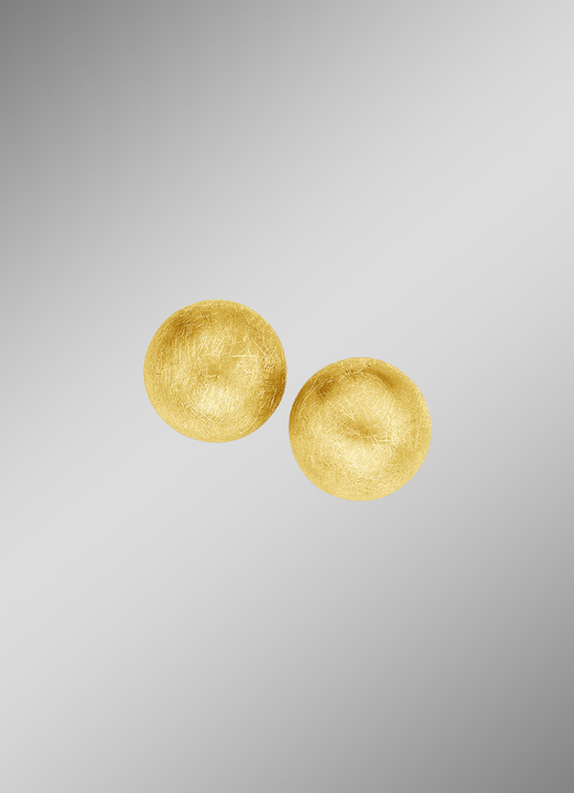 - Ohrclips, gelbgoldplattiert, in Farbe  Ansicht 1