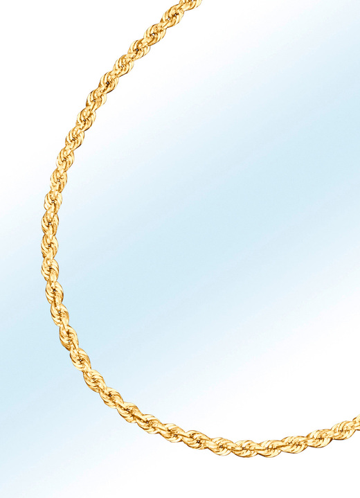 - Halskette oder Armband in Kordelketten-Gliederung, in Farbe , in Ausführung Armband, Länge 19 cm