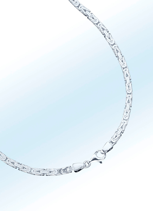 Halsketten - Königsketten-Garnitur aus Silber, in Farbe , in Ausführung Armband, 19 cm Ansicht 1