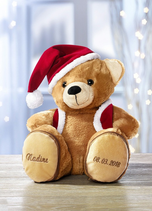 - Individuell bestickbarer Weihnachtsteddybär, in Farbe BRAUN