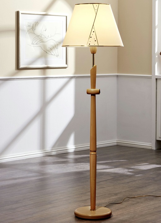Lampen - Stehlampe in verschiedenen Ausführungen, in Farbe EICHE, in Ausführung Stehleuchte Ansicht 1