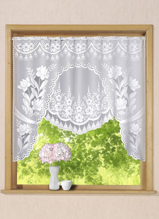 Fensterbehang Blumen Vorhange Bader