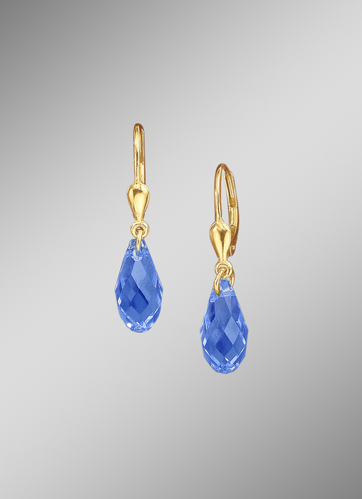 Ohrschmuck - Ohrringe mit «Swarovski»-Tropfen, in Farbe