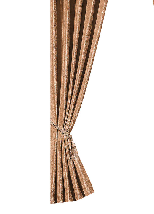 - Übervorhang mit Universalschienenband, in Größe 364 (H150xB130 cm) bis 464 (H245xB260 cm), in Farbe BEIGE Ansicht 1