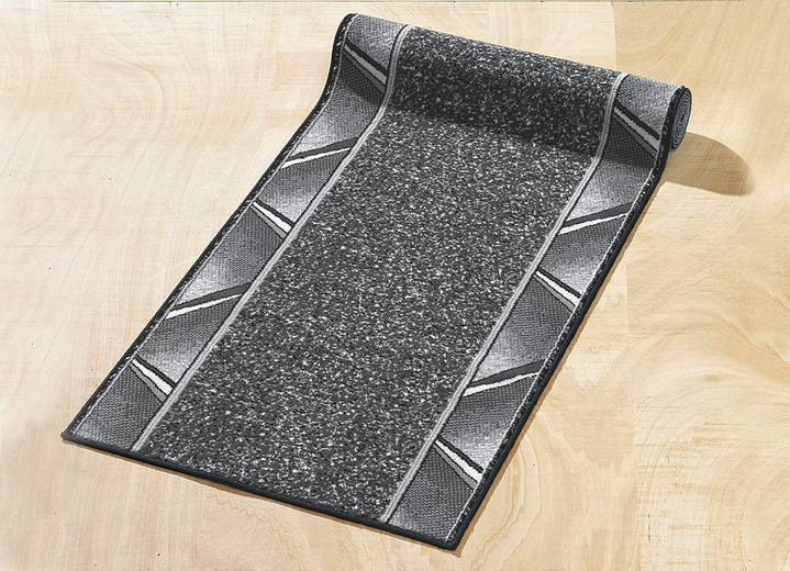 Läufer & Stufenmatten - Läufer nach Wunschmass, für Fussbodenheizung geeignet, in Größe 103 (Läufer, 70 cm breit) bis 109 (Läufer, 120 cm breit), in Farbe SILBER Ansicht 1