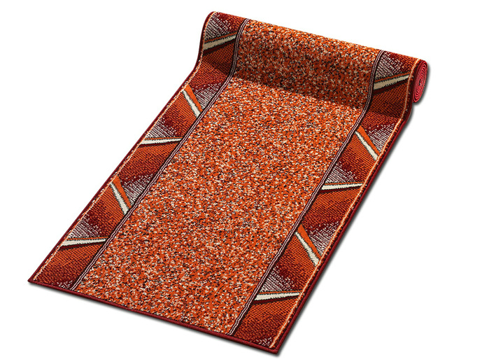 Läufer & Stufenmatten - Läufer nach Wunschmass, für Fussbodenheizung geeignet, in Größe 103 (Läufer, 70 cm breit) bis 109 (Läufer, 120 cm breit), in Farbe ROT Ansicht 1
