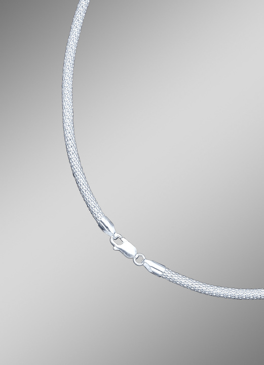 Halsketten - Schlangenketten-Garnitur mit Karabinerverschluss, in Farbe , in Ausführung Halskette, Länge 45 cm Ansicht 1
