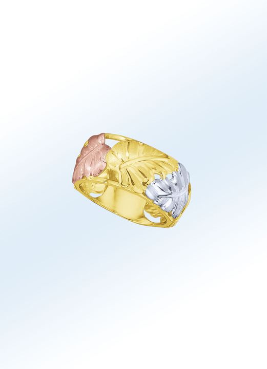 Ringe - Damenring im Blätter-Design, in Größe 160 bis 220, in Farbe  Ansicht 1