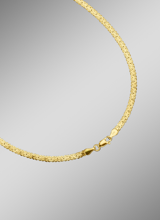 Halsketten - Halskette oder Armband mit Königskettengliedern, in Farbe , in Ausführung Halskette 50 cm
