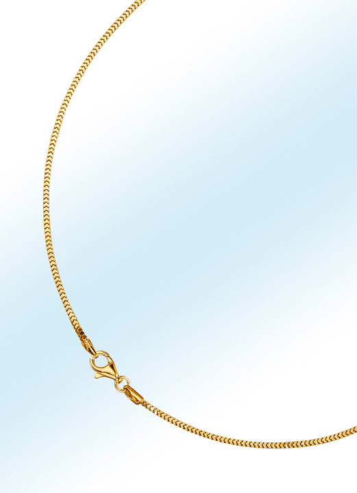 Halsketten - Massive Vierkant-Schlangen-Halskette, 1,5 mm stark, in Farbe
