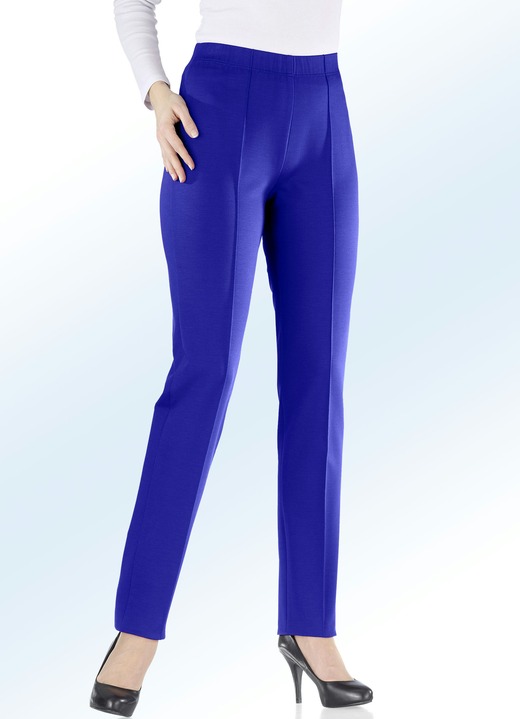 Damenmode - Jerseyhose in 9 Farben, in Größe 019 bis 245, in Farbe ROYALBLAU Ansicht 1