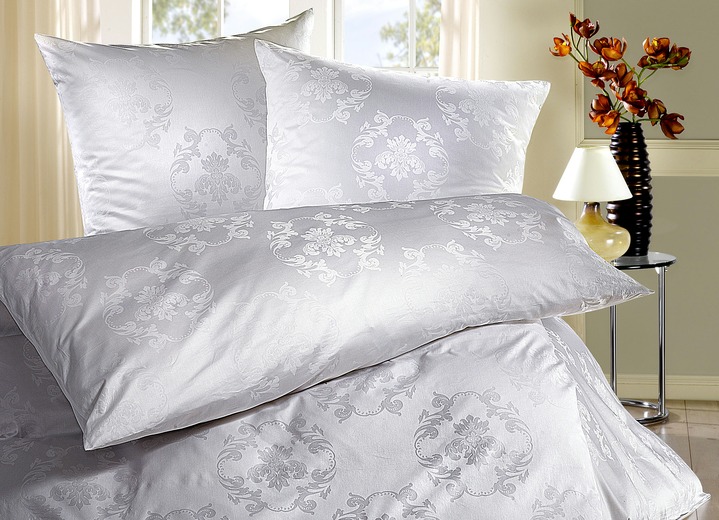 - «BAUER» Bettwäsche-Garnitur in verschiedenen Farben, in Größe 112 (80/80 cm + 135/200 cm) bis 312 (2x 80/80 cm + 200/200 cm), in Farbe WEISS
