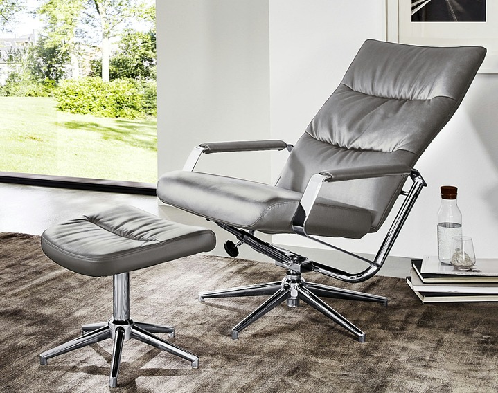 Eleganter Relax Sessel Mit Hocker Sale Bader
