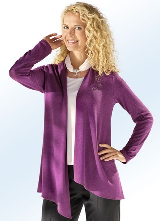 Klaus Modelle Strickjacke mit Strassmotiv
