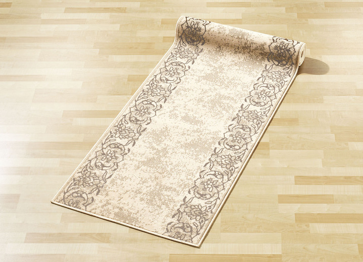 Läufer & Stufenmatten - Läufer nach Wunschmaß, für Fußbodenheizung geeignet, in Größe 103 (Läufer, 70 cm breit) bis 109 (Läufer, 120 cm breit), in Farbe CREME Ansicht 1