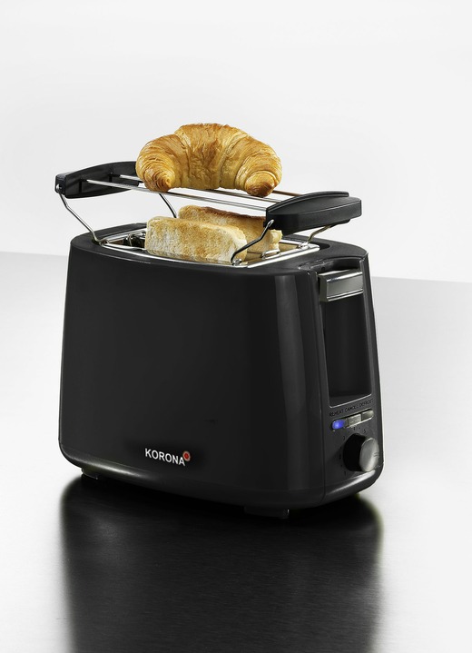 Küchengeräte-Serien - «KORONA» Frühstücksserie - der Frische-Kick für Ihre Küche, in Farbe SCHWARZ, in Ausführung Toaster Ansicht 1