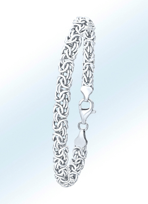 - Elegantes Armband im Königsketten-Design, in Farbe