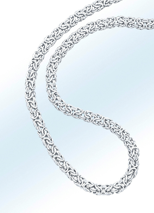 Halsketten - Elegante Halskette im Königsketten-Design, in Farbe