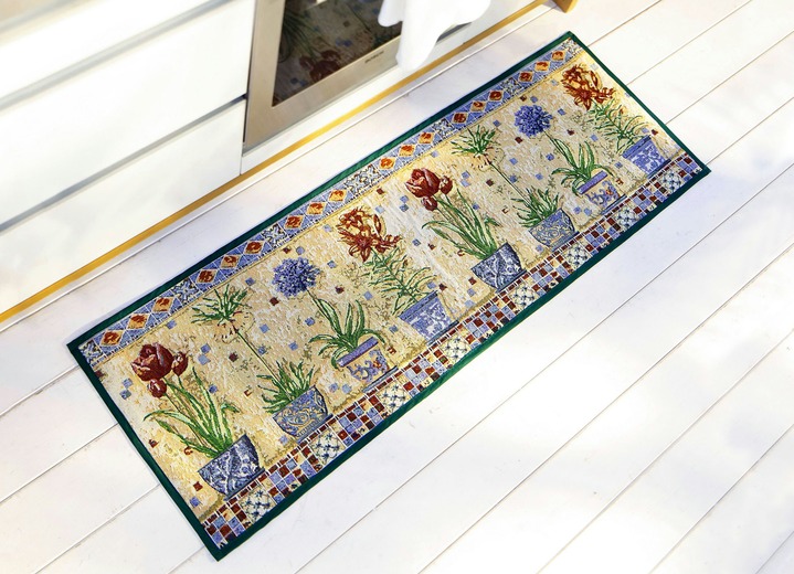 Fussmatten - Fußmatte mit Blumenmuster, in Farbe BUNT