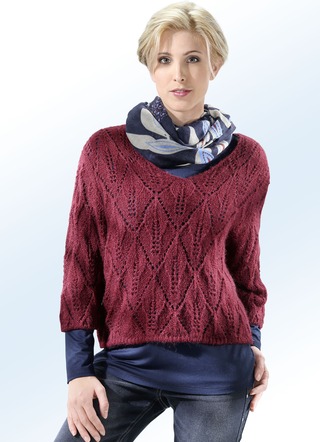 Pulli in Ajourstrick