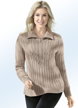 Pullover mit Strasszier