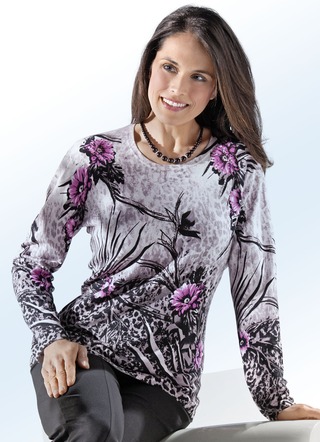 Pullover mit farbiger Strasszier