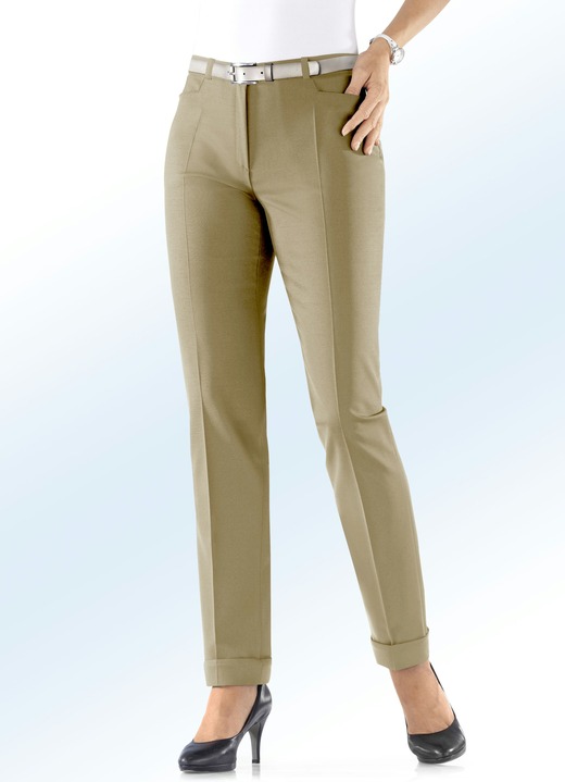Hosen - Hose mit trendigen Aufschlägen, in Größe 018 bis 235, in Farbe CAMEL Ansicht 1