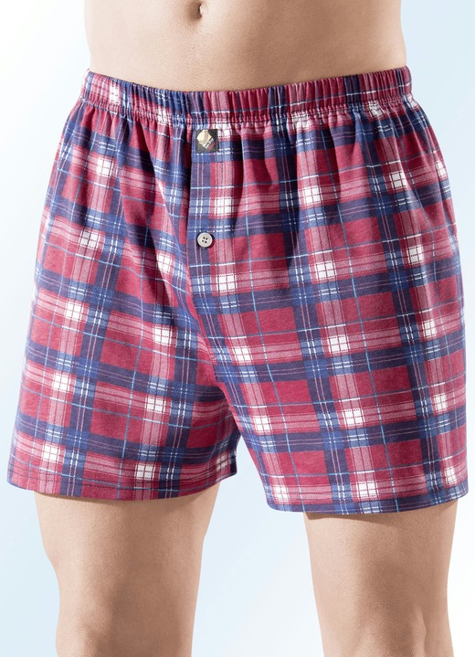 Viererpack Boxershorts mit Eingriff, kariert Viererpack Boxershorts mit Eingriff, kariert
