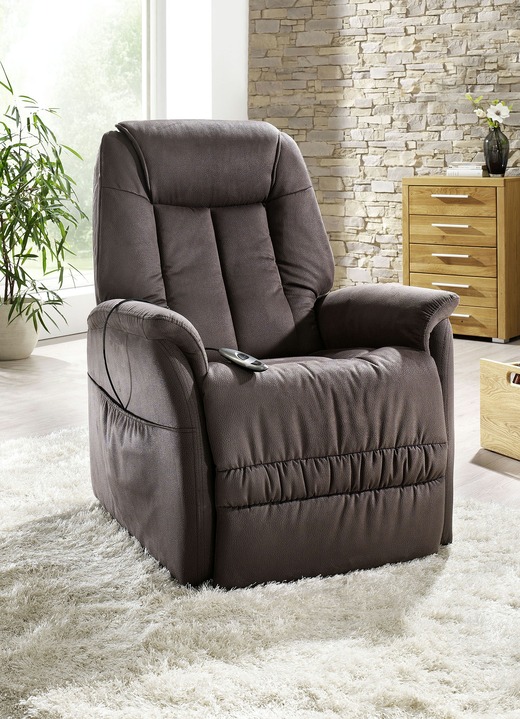 TV-Sessel / Relax-Sessel - TV-Sessel mit Motor und Aufstehhilfe, in Farbe BRAUN Ansicht 1