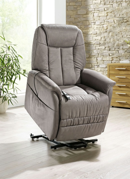 TV-Sessel / Relax-Sessel - TV-Sessel mit Motor und Aufstehhilfe, in Farbe GRAUBRAUN Ansicht 1