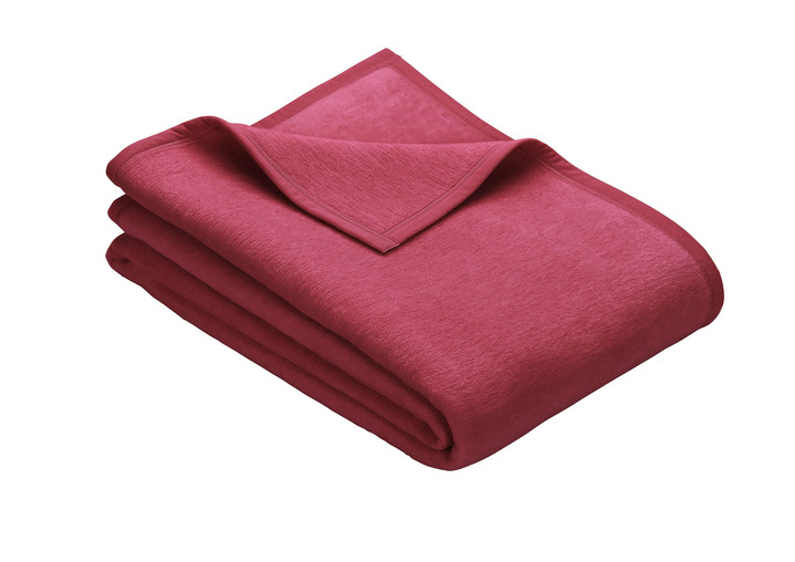 Decken - Schlafdecke auch extralang, in Größe 185 (Schlafdecke, 100x150 cm) bis 235 (Schlafdecke, 220x240 cm), in Farbe ROT Ansicht 1