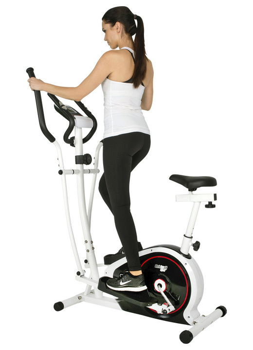 Fitness - «Christopeit» Crosstrainer mit Sitz CT4, in Farbe WS-SCHW-ROT Ansicht 1
