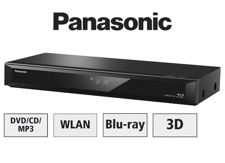 Fernseher - «Panasonic» Blu-Ray-Recorder mit Twin-Receiver, verschiedene Ausführungen, in Farbe SCHWARZ, in Ausführung mit Sat-Receiver Ansicht 1