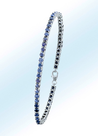 Armband mit schwarzen Safiren