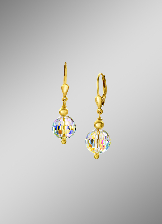- Ohrringe mit Swarovski-Kristalle, in Farbe  Ansicht 1
