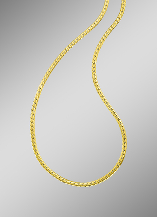 Zarte Halskette im Flachpanzer-Design