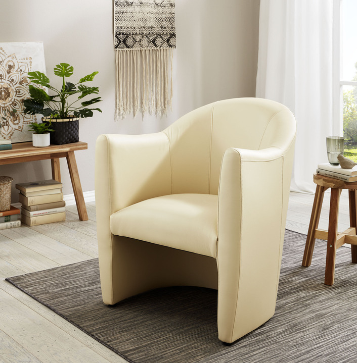 - Eleganter Cocktailsessel, in Farbe CREME