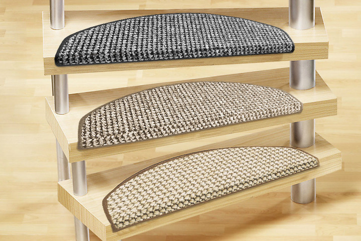 Läufer & Stufenmatten - Stufenmatten mit Umkettelung, in Größe 151 (Stufenmatten, 2er-Pack) bis 325 (Stufenmatten, 15er-Pack), in Farbe BEIGE
