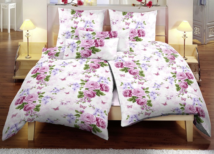 Bettwasche Set 8 Teilig Mit Rosen Dessin Bettwasche Bader