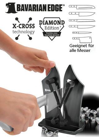 Messerschärfer mit X-Cross Technologie in
