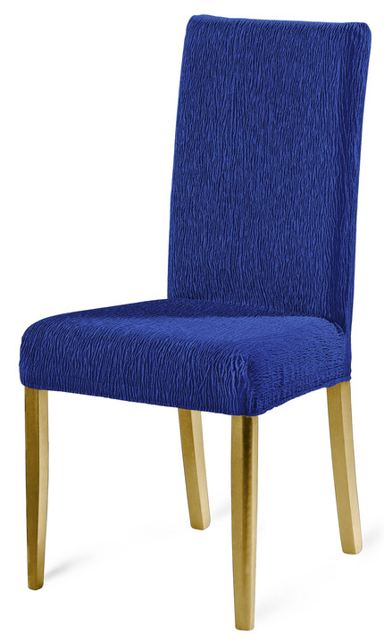 Sessel- & Sofaüberwürfe - Elastische Stuhlbezüge, in Größe 106 (Stuhlbezug) bis 112 (Stuhlbezug, 2er-Set), in Farbe BLAU Ansicht 1